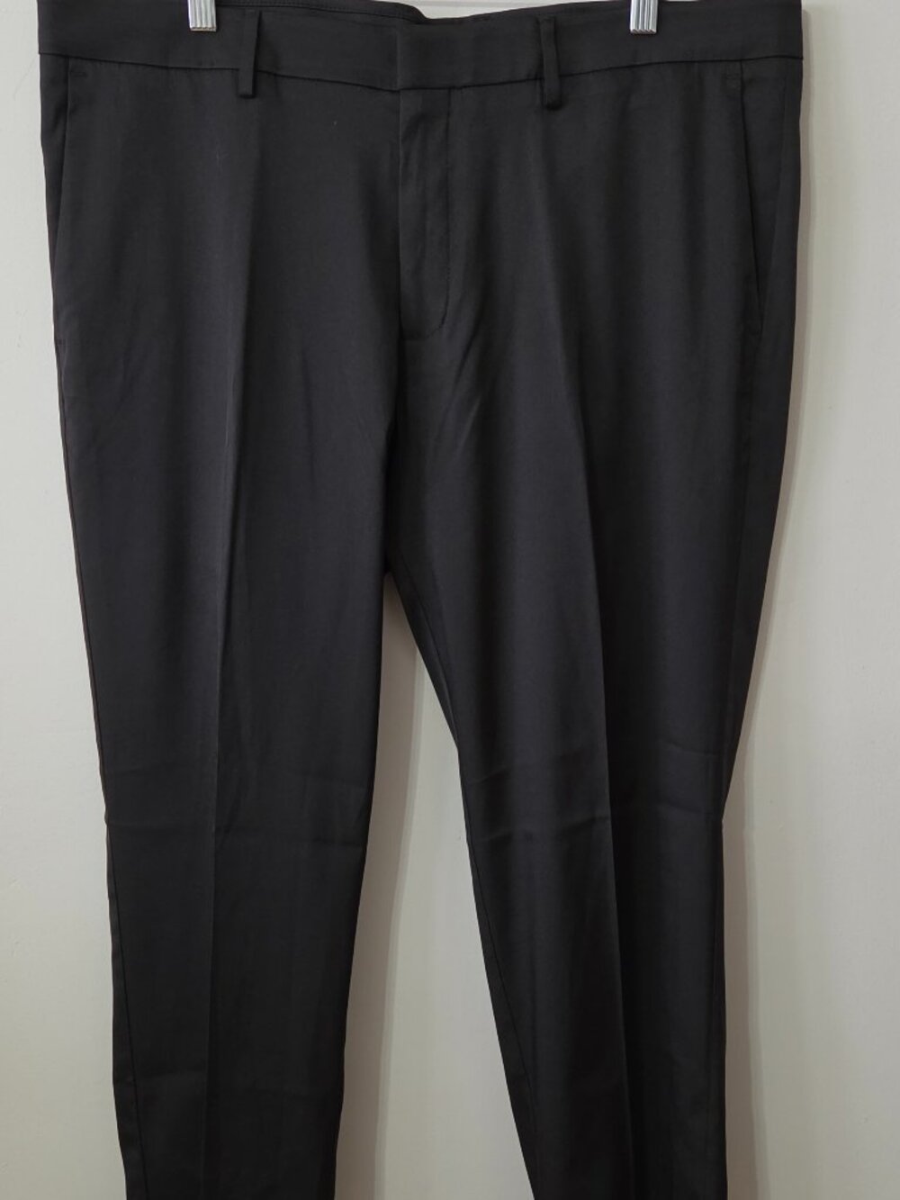 Reaction Kenneth Cole Men's Dress Pants 38x30 Black Stretch Flat Front